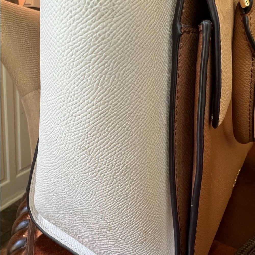 Michael Kors Brown and White‎ Satchel with Chain Strap - Picture 14 of 16
